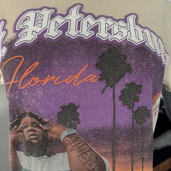 Rod Wave St. Petersburg T Shirt Cream With Graphic Size Small - Picture 4 of 8